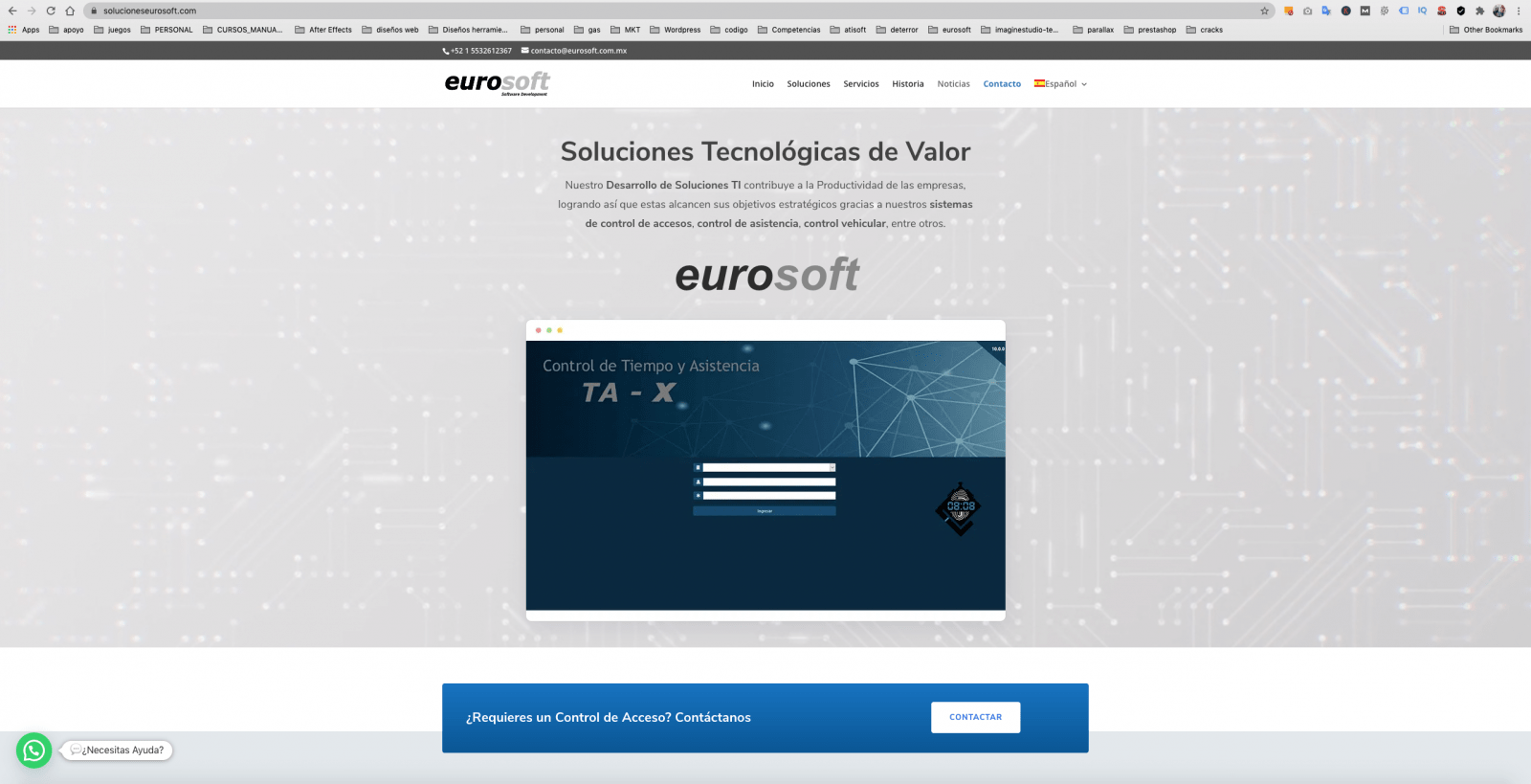 diseño de pagina web eurosoft